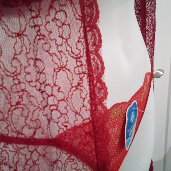 Vintage Chantilly Lace Cardigan Duster / Slip Robe - Picture 4 of 16